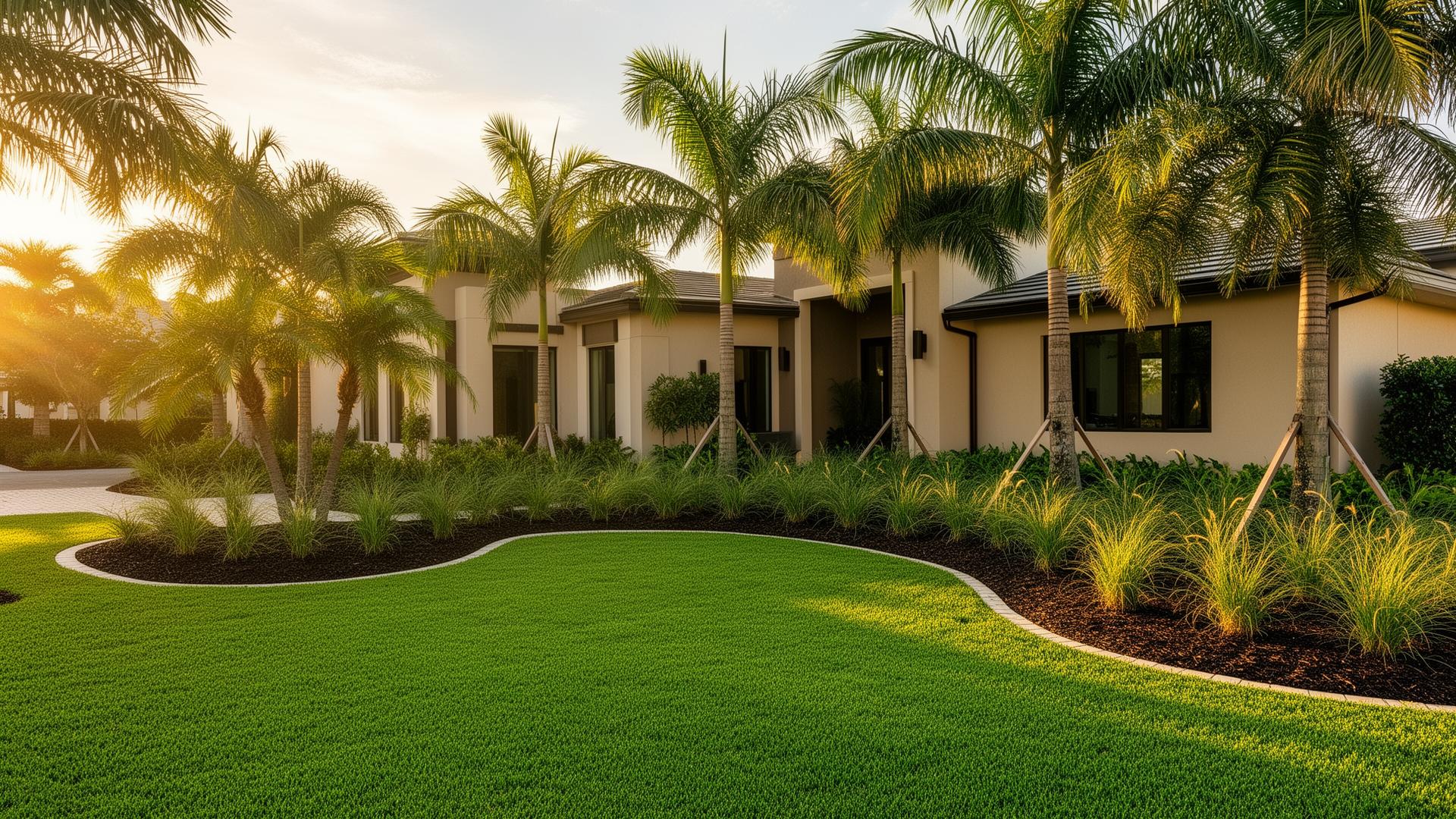 Beautifully landscaped South Florida home by TDA Land Services